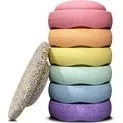 Stapelstein® Rainbow Set Pastel (6+1) mit Super Confetti Board