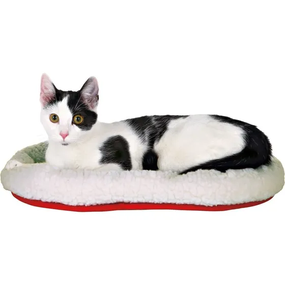 Trixie wendbares Kuschelbett oval 4738 cm rot/wei