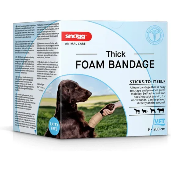 Snögg Animal Thick Foam Bandage 9x200 cm