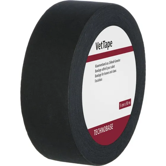 KERBL Klauenverband VetTape 50 m, schwarz/weiß