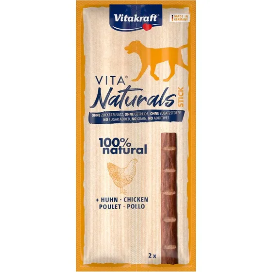 Vitakraft Vita Naturals Hundesticks Huhn, 95% Fleisch, getreidefrei