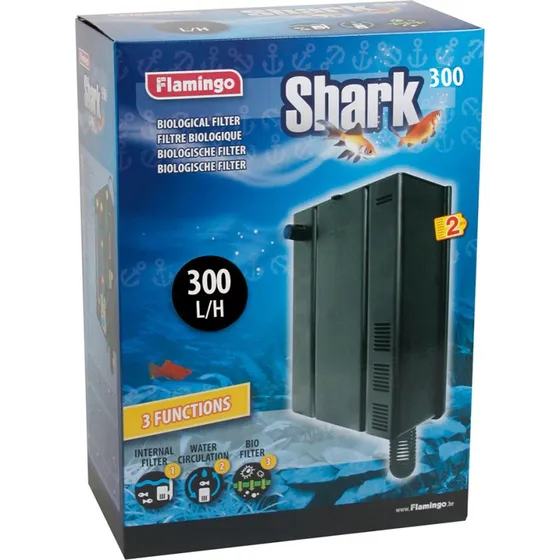 Flamingo Shark 300 Biologischer Innenfilter 19x10,5x26 cm