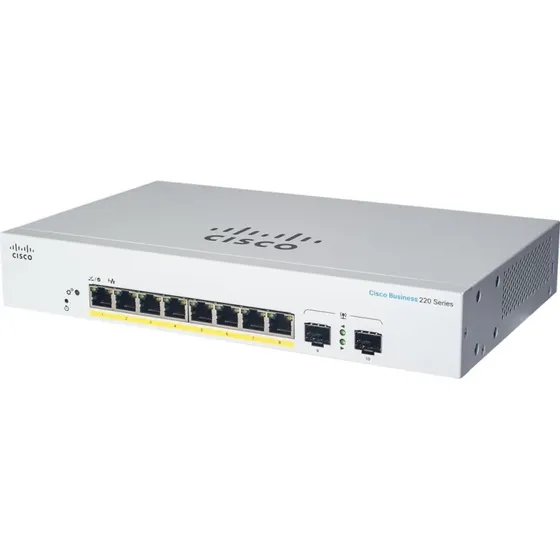 Cisco CBS220-8P-E-2G-UK PoE+ Switch 8x1000M