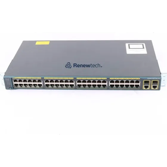 Cisco WS-C2960+48TC-L 48-Port PoE Switch mit integriertem PSU