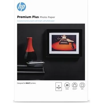 HP Premium Plus Fotopapier A4 300g/m², 20 Blatt, seidenmatt