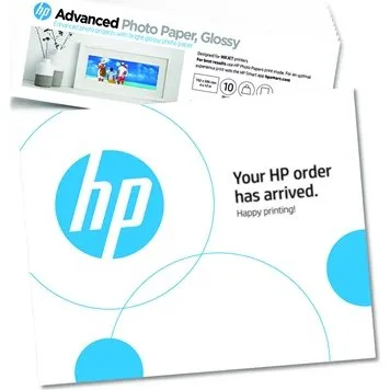 HP Advanced Fotopapier glänzend 101 x 305 mm, 10 Blatt