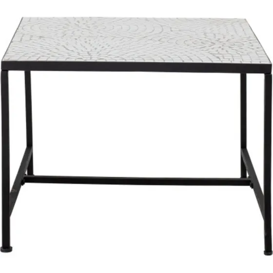 Bloomingville Niah Couchtisch Stein Wei 60x60 cm