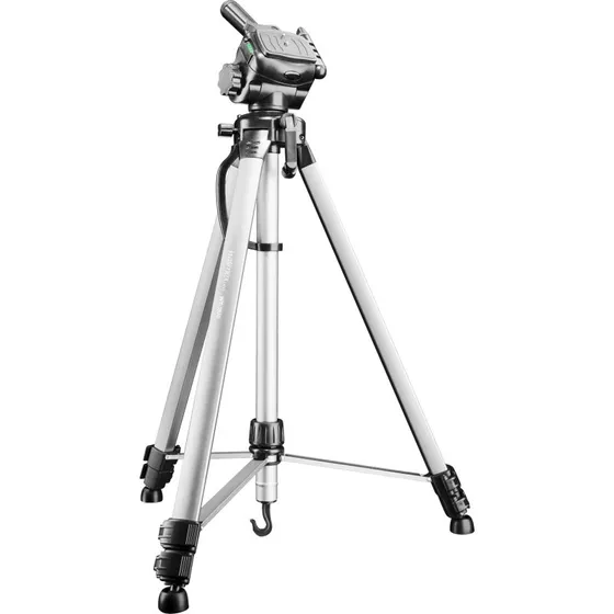 Walimex pro WT-3530 Stativ 146 cm silber, 3D-Neiger, Schnellwechselplatte