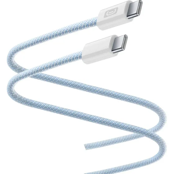 Cellularline Flexforce USB-C auf USB-C 2 m, 60 W, Blau