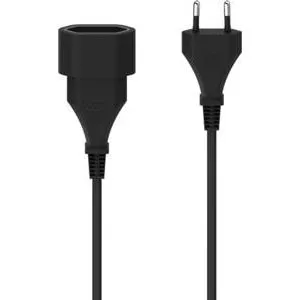 Hama Verlängerungskabel 3m Euro-Stecker Schwarz