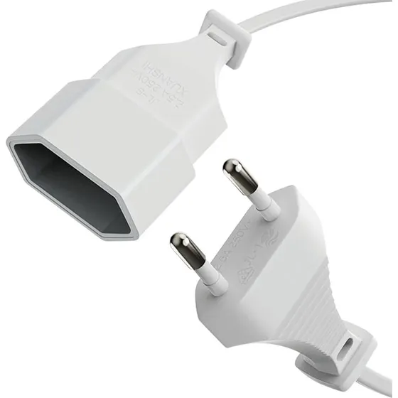 SONERO X-ESG-ESB-010W Netzkabel, weiß, 1m, gerade