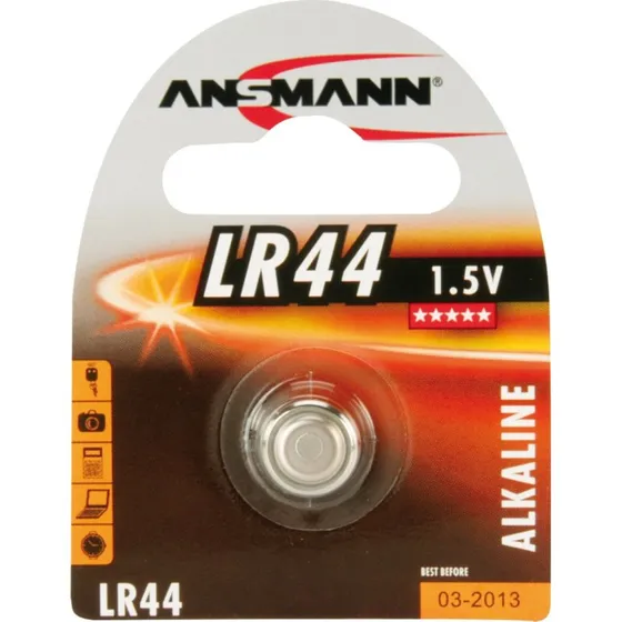 Ansmann LR 44 1,5 V Alkaline-Knopfzelle