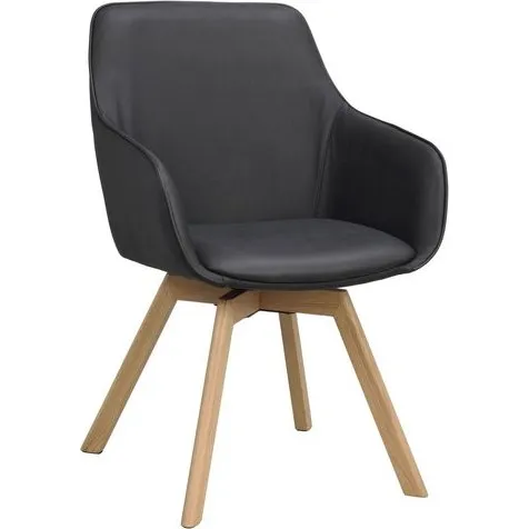 ROWICO Stuhl ALISON drehbar in Schwarz