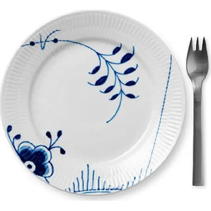 Royal Copenhagen Blue Fluted Mega Teller 19 cm, Dekor 2