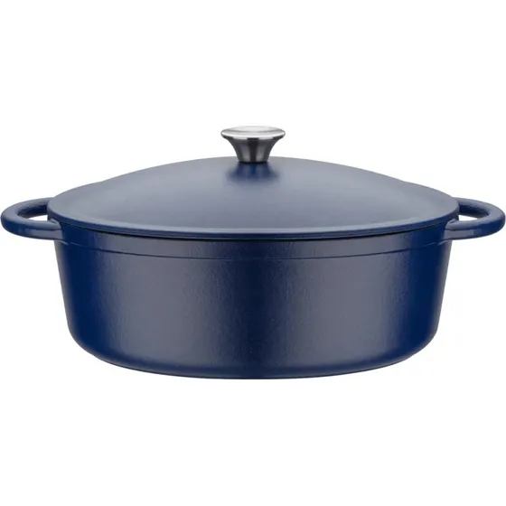 GSW Blue Magic Gusseisen-Bräter 33x26 cm, 6,4 L, oval, Induktion