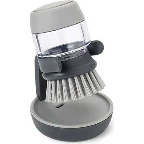 Joseph Joseph Spülbürste mit Seifenspender, dunkelgrau
