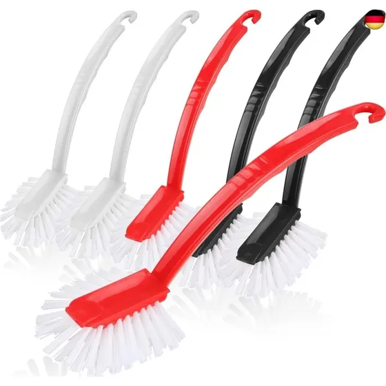 com-four® 6X Spülbürste 27 cm mit robusten Borsten