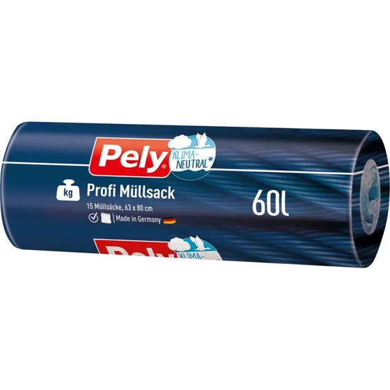 Pely Profi-Mllscke Blau 60 L, 15 Stck