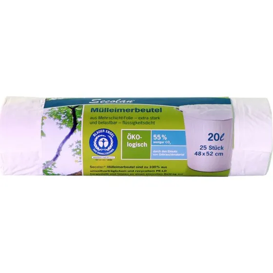 Secolan Mlleimerbeutel 20 l, wei, 25 Stck