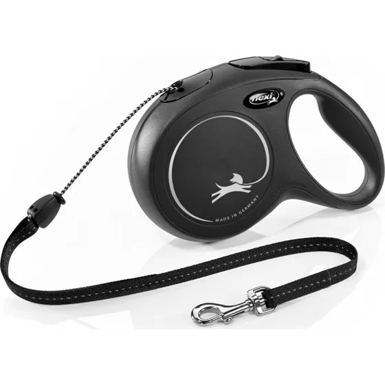 flexi New Classic Seil schwarz M, 8 m, 20 kg