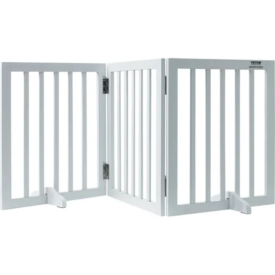 VEVOR Freistehendes Hundetor 508x610 mm weiß