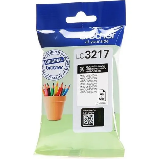 Brother LC3217BK Schwarz Tintenpatrone (550 Seiten)