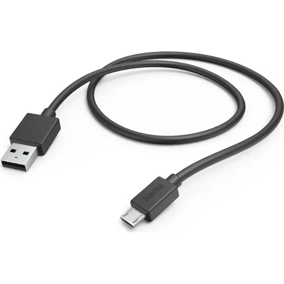 Hama 201584 Micro-USB A auf USB A, 1 m, schwarz