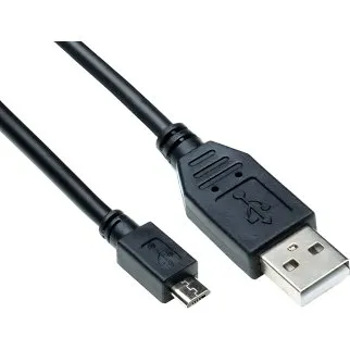 DINIC USB 2.0 Kabel Micro-B auf USB-A, 2m, schwarz