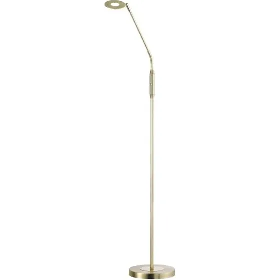 Fischer & Honsel Stehleuchte Dent, messingfarben matt, 150 cm, dimmbar