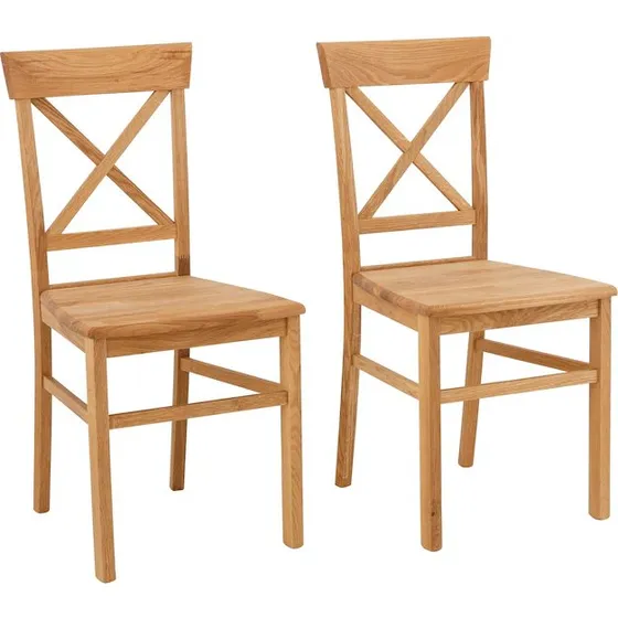 OTTO home Tatra 2er-Set Esszimmerstuhl Massivholz Buche/Eiche