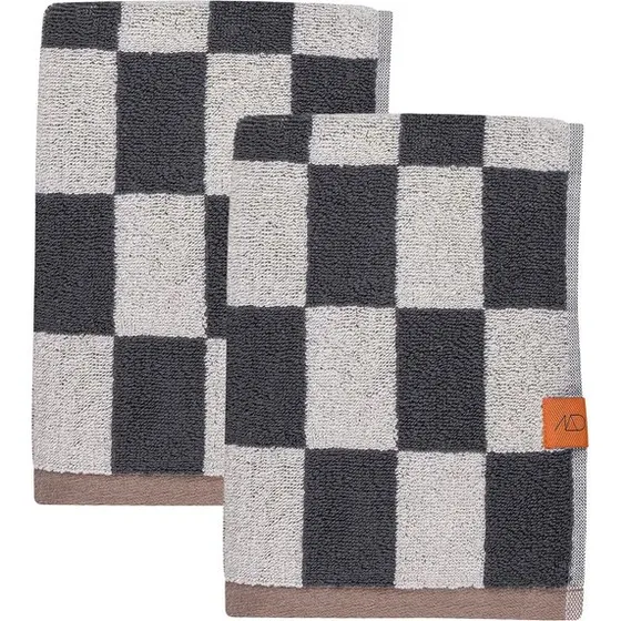 Mette Ditmer Retro Gästehandtuch 40x55 cm dunkelgrau (2er-Set)