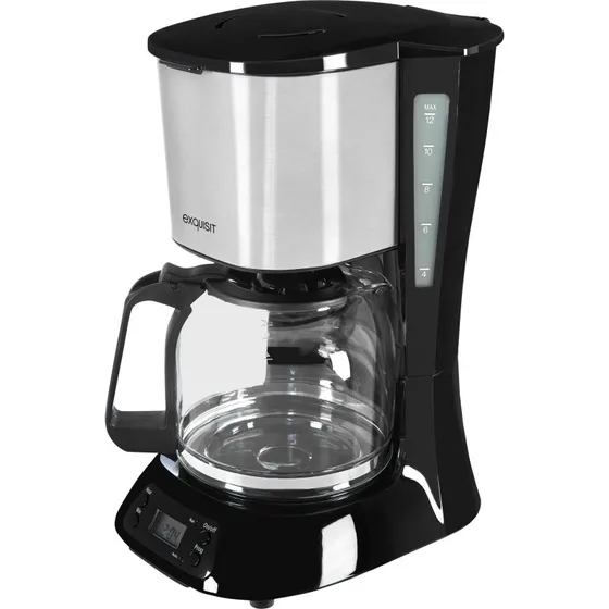 Exquisit KA6119isw Kaffeemaschine 15 Tassen Edelstahl