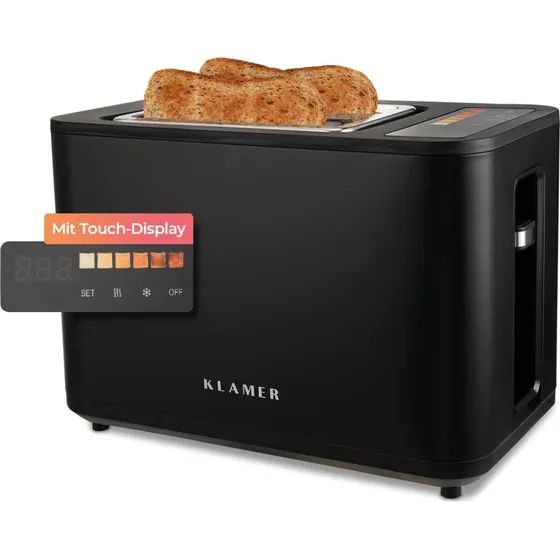 Klammer Touch-Toaster mit 6 Bräunungsstufen