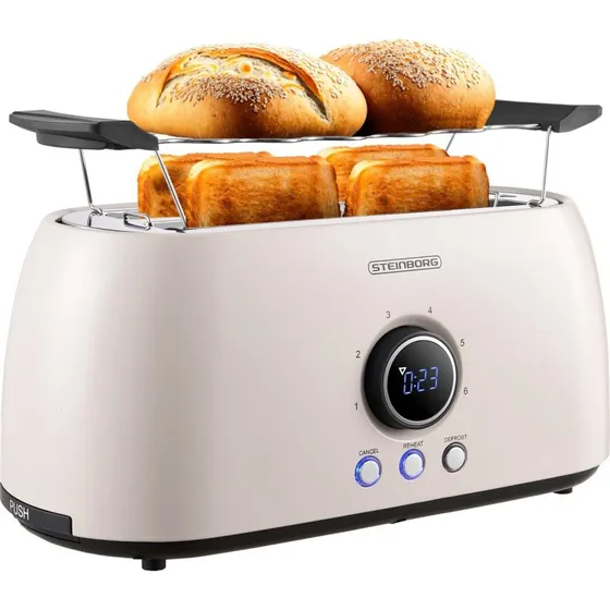 Steinborg SB-2214 Toaster 2-Schlitze Beige