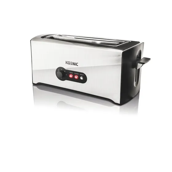 KOENIC KTO 4331 M 4-Scheiben-Toaster Silber/Schwarz