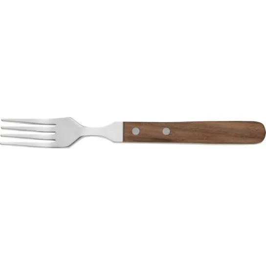 WAS Steakgabel Set Walnussholzgriff 20 cm, 6 Stück