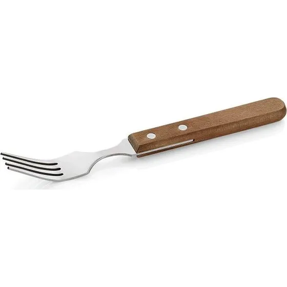 Stahl & Holz Steak- und Pizzagabel 20 cm