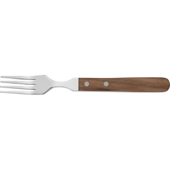 WAS GERMANY Steakgabel Set, 6er-Set, Walnussholzgriff, 20 cm