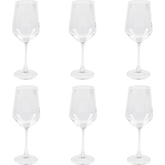 CARA Weißweingläser 6er Set, 400 ml, transparent