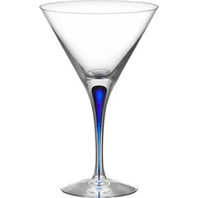 Orrefors Intermezzo blau Martiniglas 21 cl