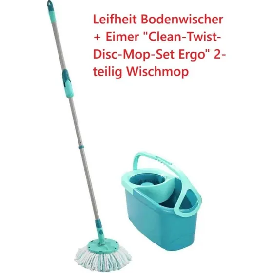 Leifheit Clean-Twist-Disc-Mop-Set Ergo 2-teilig