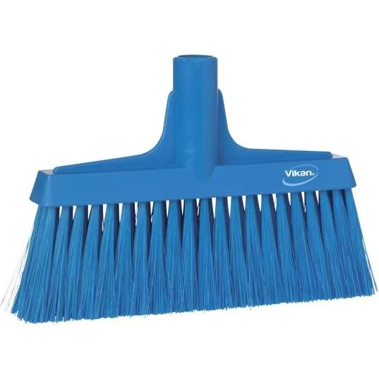Vikan schmaler Besen 26 cm weich/hart blau