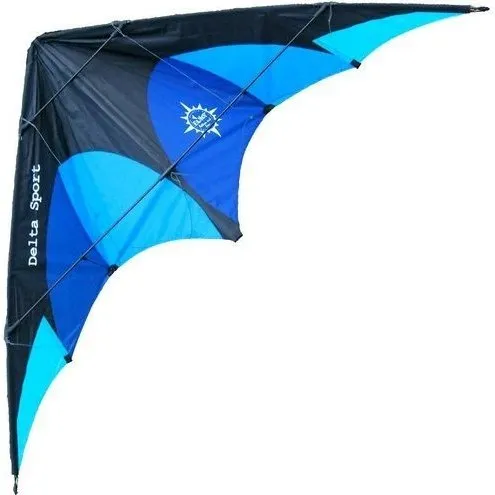 Elliot Delta Sport 2-Leiner-Stabdrachen blau/schwarz 168x77 cm