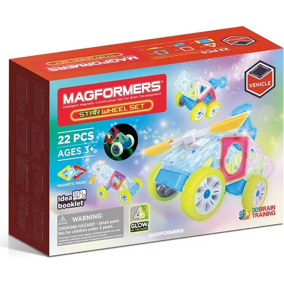 Magformers Star Wheel - 22-teiliges Magnetbauspielzeug