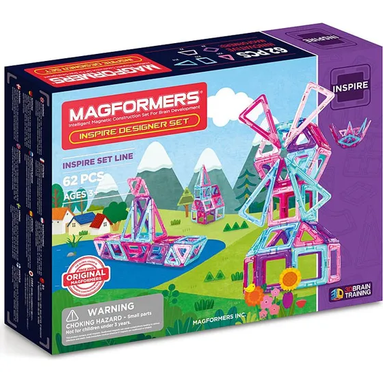 MAGFORMERS Inspire Set 62 Teile Magnet-Bausatz