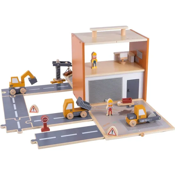 Pinolino Spielwelt Baustelle Gustav mit Zubehör