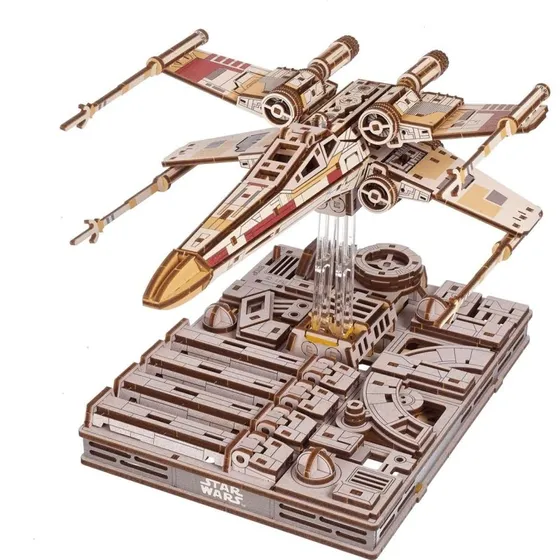 Ugears 3D Holz Puzzle X-Wing Starfighter Luke Skywalker