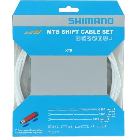 Shimano XTR MTB Schaltzug Set Wei