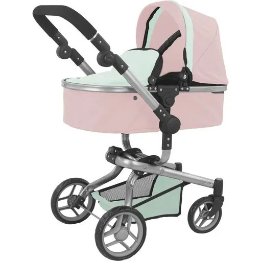 Besttoy Kombi-Puppenwagen Princess pastellmint/rosa