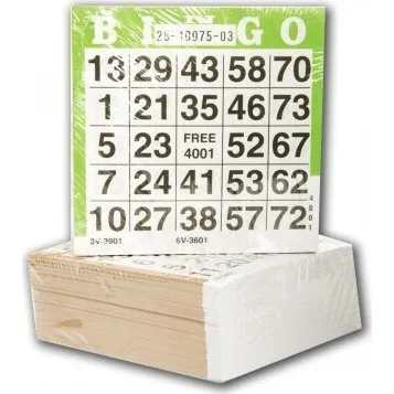 Lottotickets 1-75 – 500 Stück, gemischt